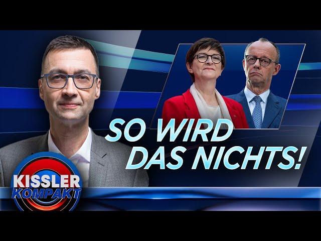 Schwarz-rote Sondierung: Ziellos und widersprüchlich? | KISSLER Kompakt am 10.03.25