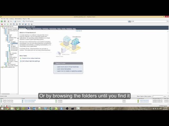 Moving VMs between folders using the vSphere client