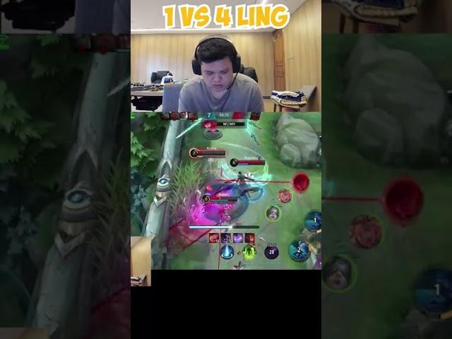 1 VS 4 LING ALBERT! ADA LAWAN?! #shorts #alberttt #mobilelegends