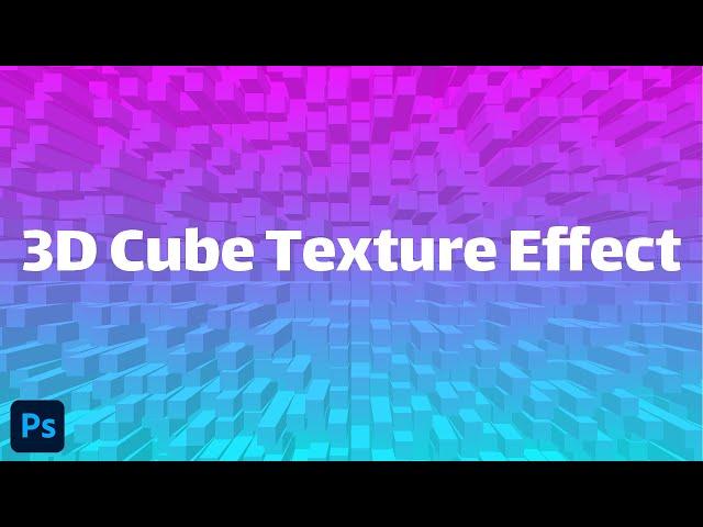 How to Make 3d cube texture effect in photoshop | Photoshop tutorial