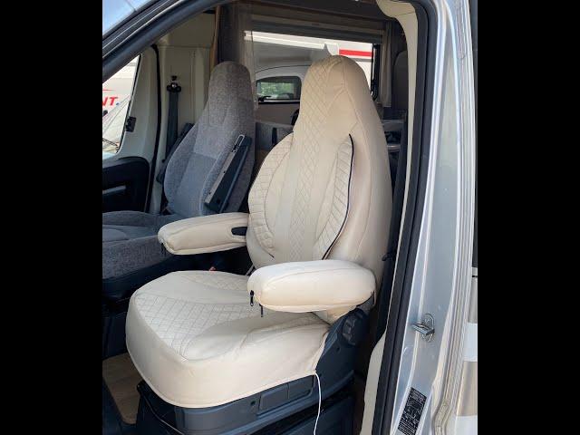 Motorhome seat covers - How to easily fit Miles of Smiles Motorhome seat covers