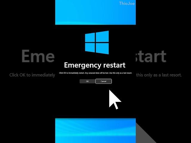 Hidden “Emergency Restart” in Windows