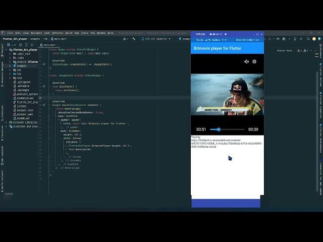 Bitmovin Player for Flutter | HTTP Live Streaming | Test Demo | #short