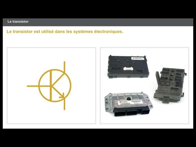 les éléments electronique du calculateur (résistance transistor diode condensateur ...)