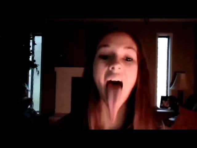 Sexy long tongue girl 2