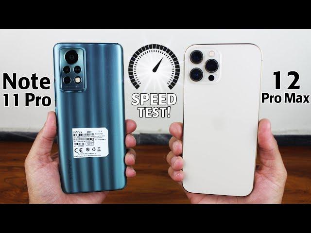 infinix Note 11 Pro vs iPhone 12 Pro Max SPEED TEST! WHAT!!