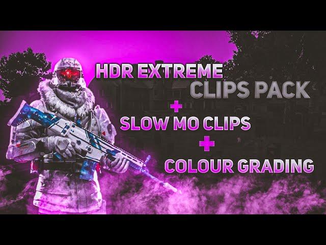 FREE TO USE PUBG  HDR CLIPS + SLOW MO + COLOUR GRADING #BGMI