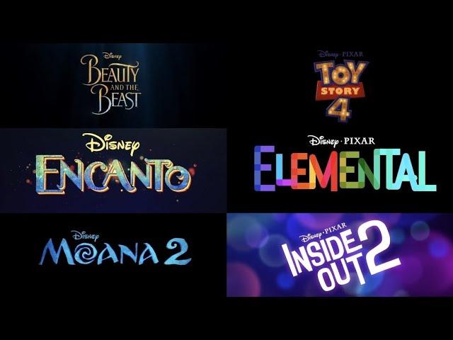 Walt Disney Pictures movies title cards from trailers (2017-2025)