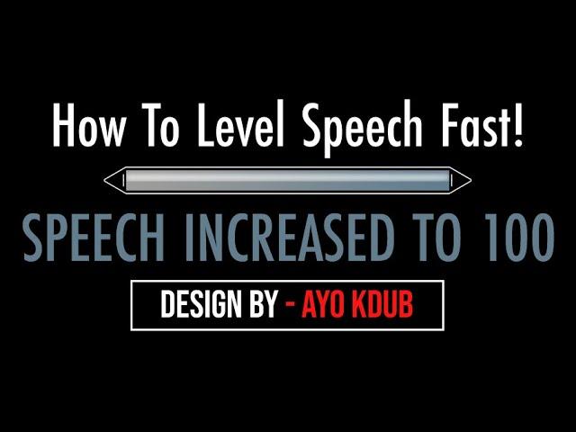 Skyrim (2024) How To Level Up Speech - Skyrim (@Ayokdub)