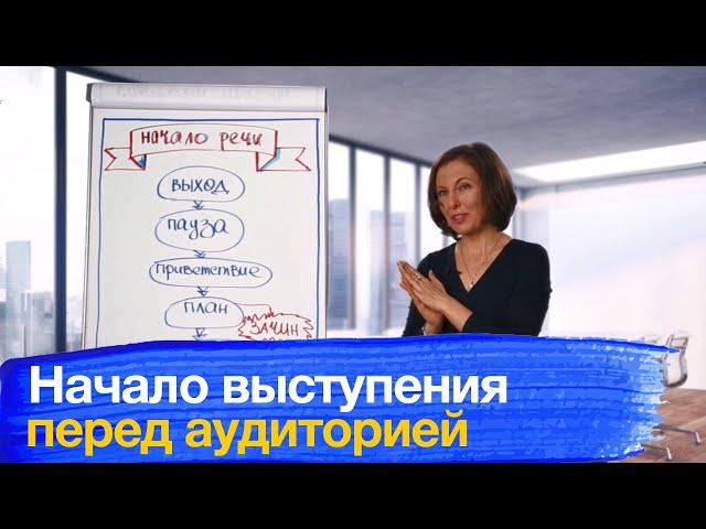 Начало выступления.  Как начать публичное выступление перед аудиторией.