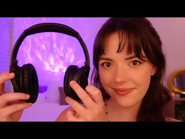 ASMR with Noise Canceling Headphones | muffled, noise suppresion (great for overstimulation)