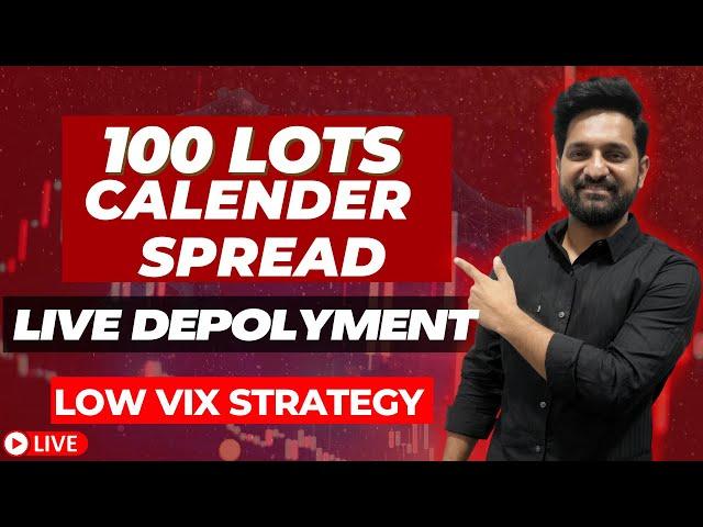 Calendar Spread Live Deployment With Adjustments in Live trading | Theta Gainers