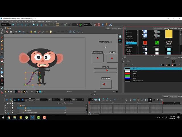 ToonBoom - Harmony  17 - Master Controller And Animation Demo