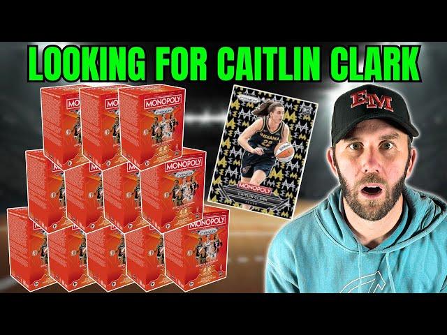 HUNTING FOR CAITLIN CLARK AGAIN! 2024 MONOPOLY PRIZM WNBA BLASTER BOX REVIEW