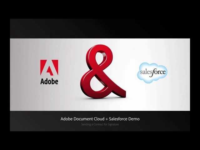 Adobe Document Cloud eSign services and Salesforce Integration | Adobe Acrobat