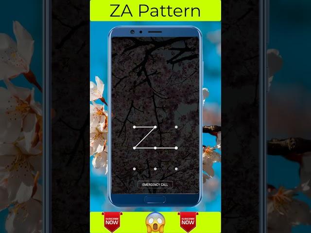 ZA Awesome Pattern Lock #shorts