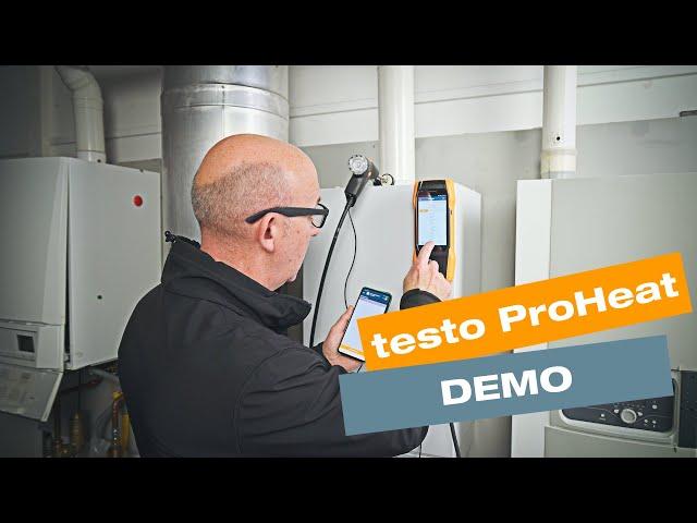 testo ProHeat demo - Verbrandingsattesten digitaliseren