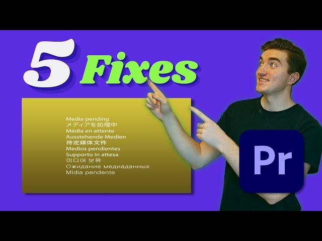 5 Solutions to “Media Pending” Error in Premiere Pro
