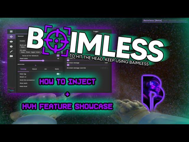 Baimless.xyz  CS:GO Cheat | How to inject + HvH feature showcase -  ENGLISH 