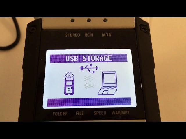 Connect Zoom H4N Pro as USB Storage