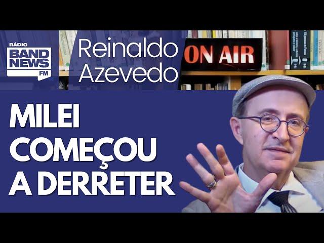 Reinaldo: População argentina começa a acordar para o governo sem saída de Milei