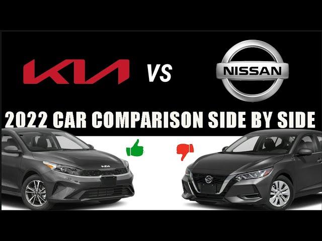 Kia Forte vs Nissan Sentra | 2022 car comparison side by side