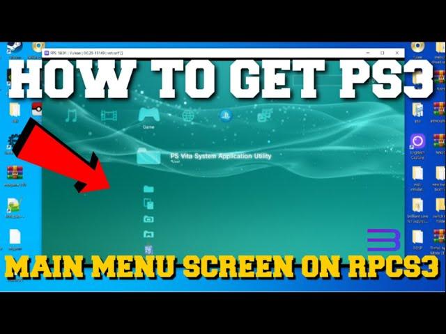 RPCS3 EMULATOR HOW TO BOOT UP PS3 MAIN MENU SCREEN/UI SCREEN STEP BY STEP SETUP GUIDE TUTORIAL!