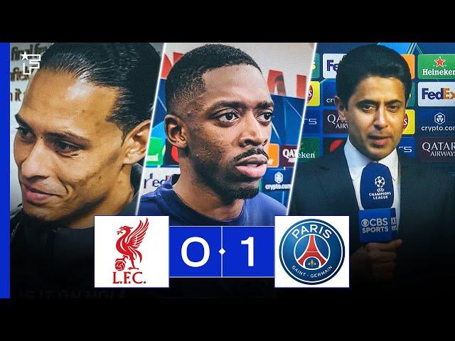 Dembélé en EXTASE, Nasser Al-Khelaïfi EXULTE, Van Dijk RAGE... les réactions après Liverpool - PSG