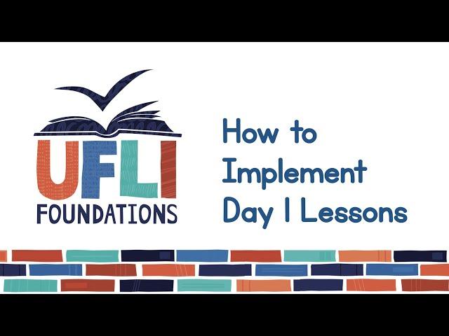 UFLI Foundations: How to Implement Day 1 Lessons