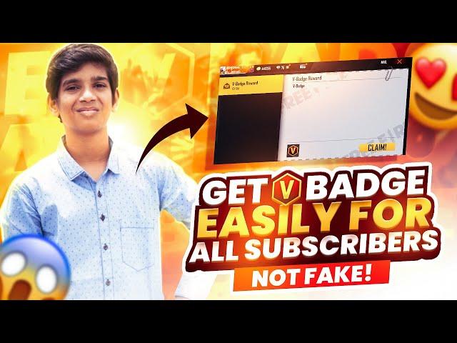 Get Free " V " BadgeFree Fire For All SubscribersNo Fake Free Fire in Telugu| Dhanush FF Gamer |