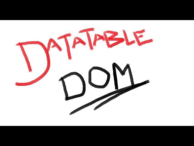 Datatable - dom Parameter