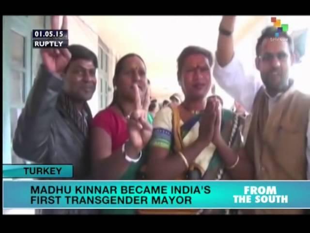 Madhu Kinnar becomes India's 1st trans-gender mayor