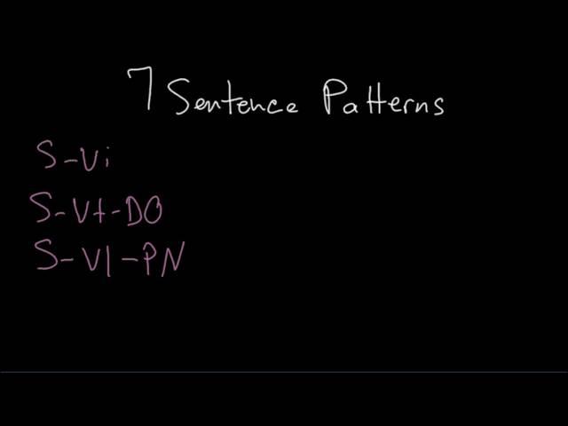 7 Sentence Patterns