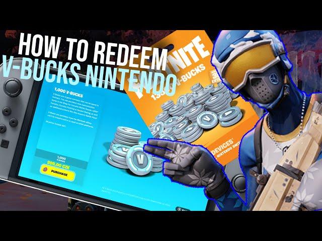 How to Redeem a Fortnite V-Bucks Gift Card on Nintendo Switch - Nintendo Switch Fortnite