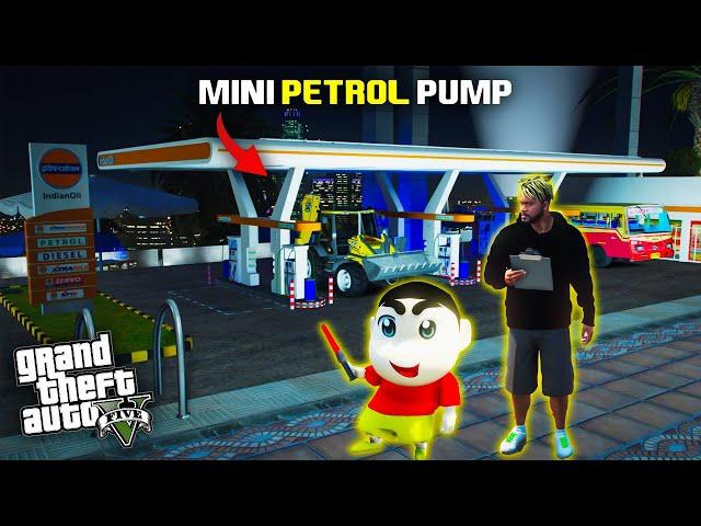 Gta 5: Franklin & Shinchan Build Mini Petrol Pump Near Franklin's House In Gta5.!As Gaming Malayalam