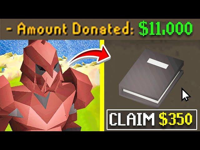 I've Claimed $11,000+ in Donator Books!  (NEW RSPS "Deflect") - HC Haunti #45