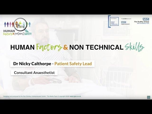 Human Factors and Non-technical Skills