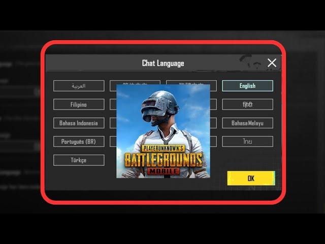 How to Change Chat Language in PUBG Mobile - Very Simple 2025