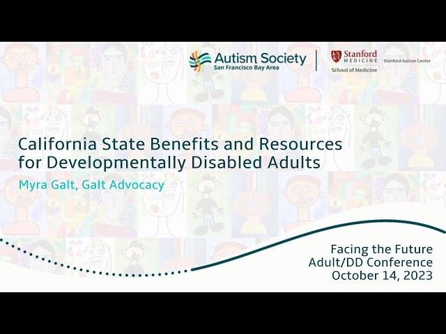 California State Benefits and Resources for Developmentally Disabled Adults