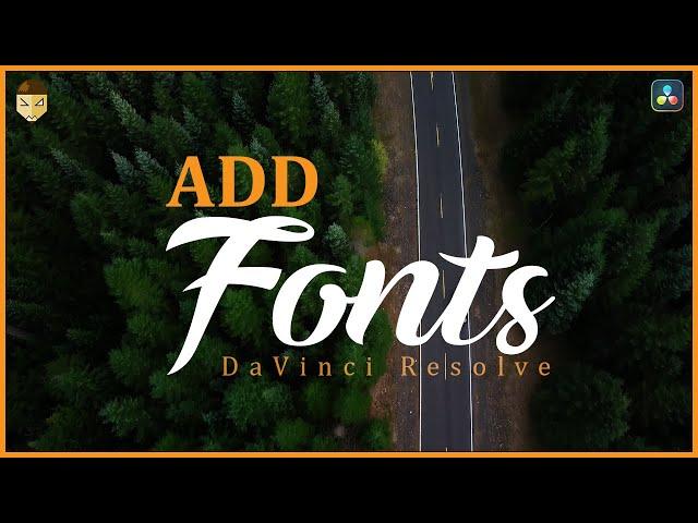 How to ADD Fonts to ANY Program | DaVinci Resolve