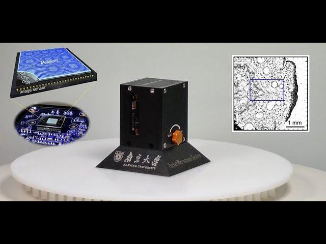 Chip-scale metamicroscope for high-performance imaging