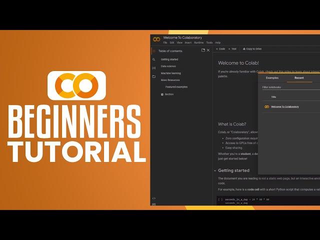 Google Colab Tutorial 2024 | Step by Step For Beginners