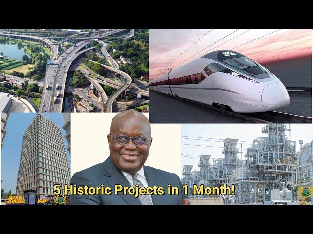 President Akufo-Addo Transforms Ghana with these 5 Historic Projects in 1 Month!