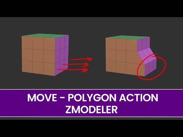 Move - Polygon Action - ZModeler - ZBrush