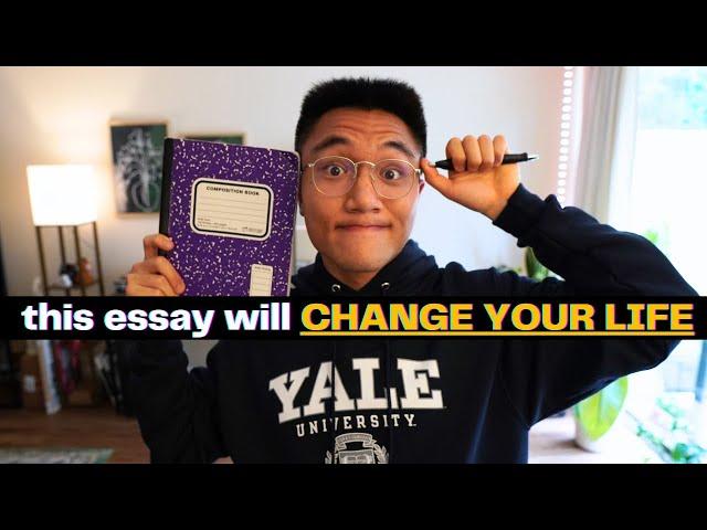 Editing YOUR College Essays | This Essay Will CHANGE YOUR LIFE