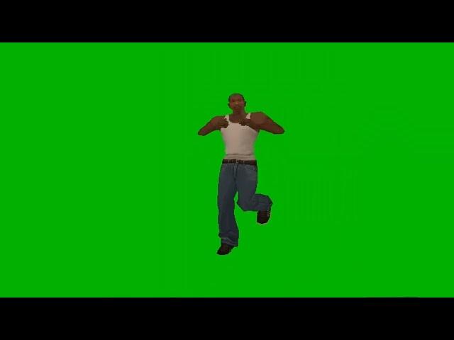 Cj Default Dance (Green Screen)