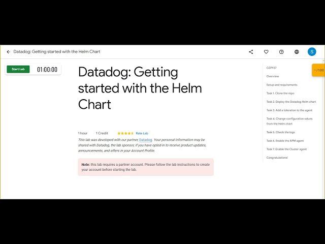 Datadog: Getting started with the Helm Chart || [GSP937] || Solutions