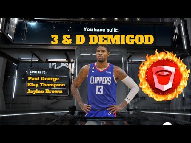 MY *NEW* 3 & D TWO GUARD BUILD IS BREAKING NBA 2K23! SUPER RARE OVERPOWERED DEMIGOD BUILD IN 2K23!