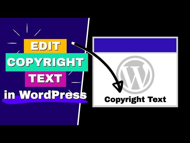 How to Edit Footer Copyright Text in Any Theme in WordPress