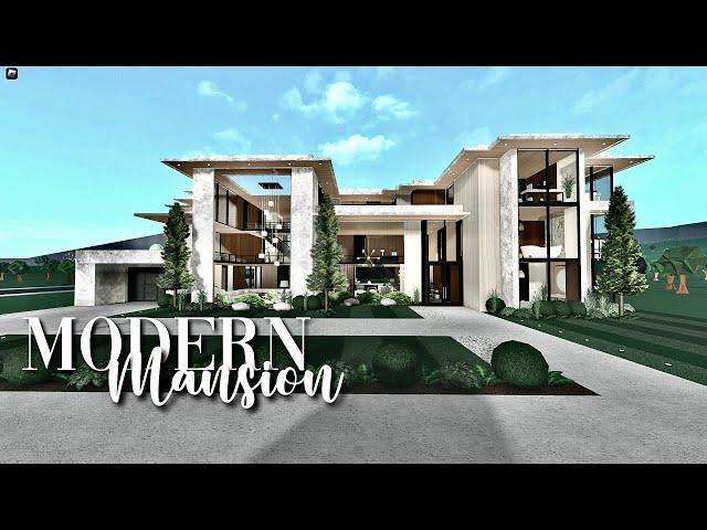 Bloxburg: Modern Mega 3 Story Mansion | No Large Plot | Realistic House Build